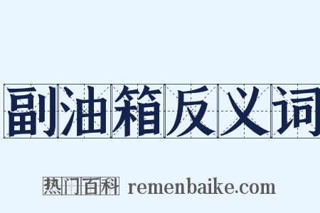 副油箱反义词是什么意思的图片